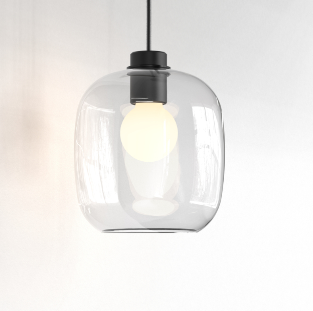 Pendant Suspension Kit 4/Curve fra Astro Lighting - Mat sort / Curve 220 / Klar