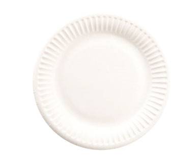 Paptallerken hvid 15 cm standard 100 stk