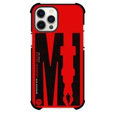 Mission Impossible Dead Reckoning Part One Ethan Hunt Phone Case For iPhone Samsung Galaxy Pixel OnePlus Vivo Xiaomi Asus Sony Motorola Nokia - Ethan Hunt Silhouette On Red Background