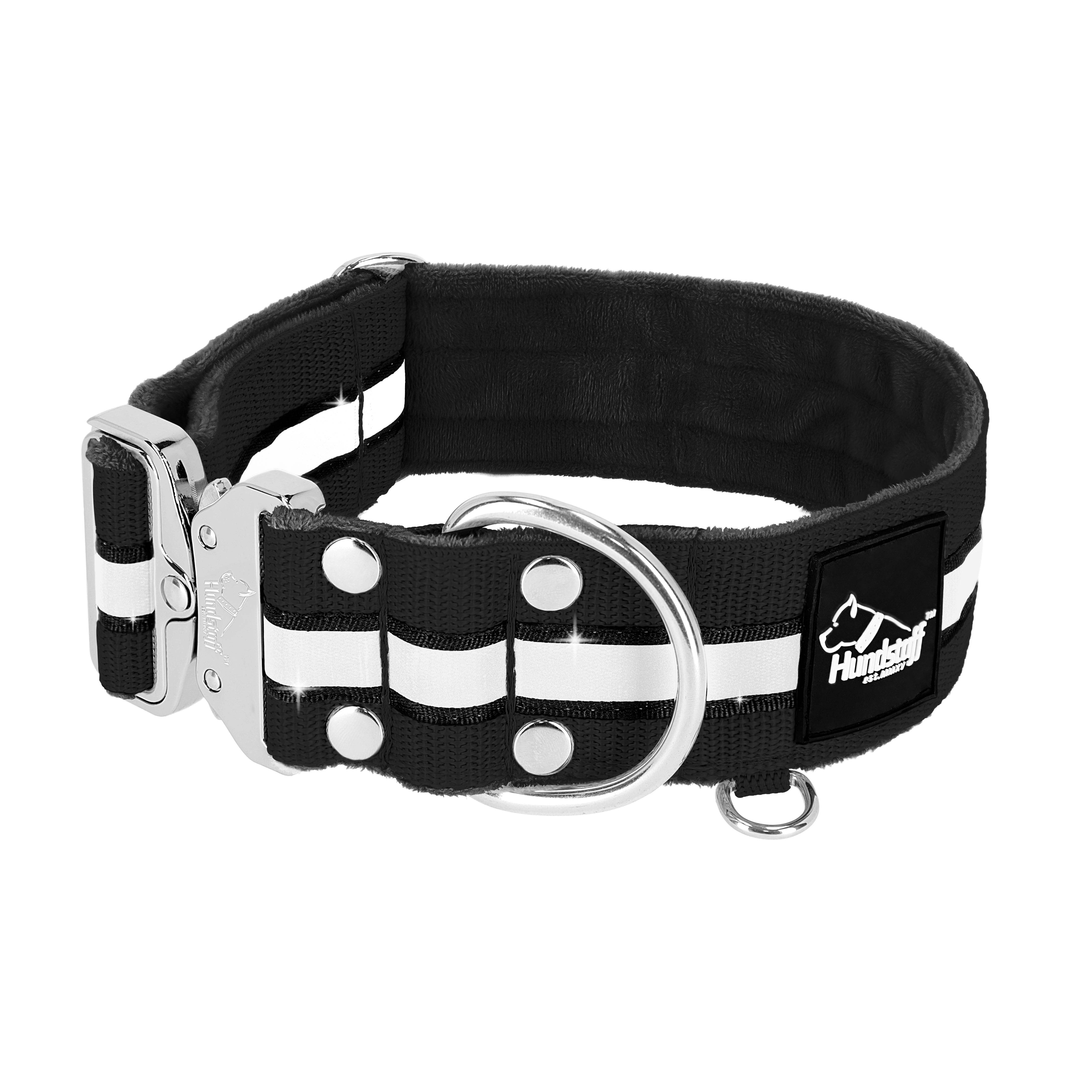 Extreme Silver Buckle Safe Svart - Säkert reflexhalsband - Default Title