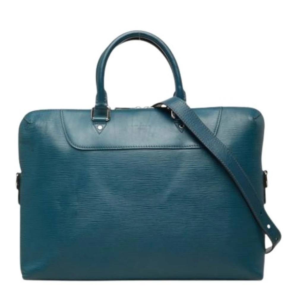 Louis Vuitton Vintage Pre-owned Briefcase - Vintage - Herre - Blå - ONE SIZE - Læder