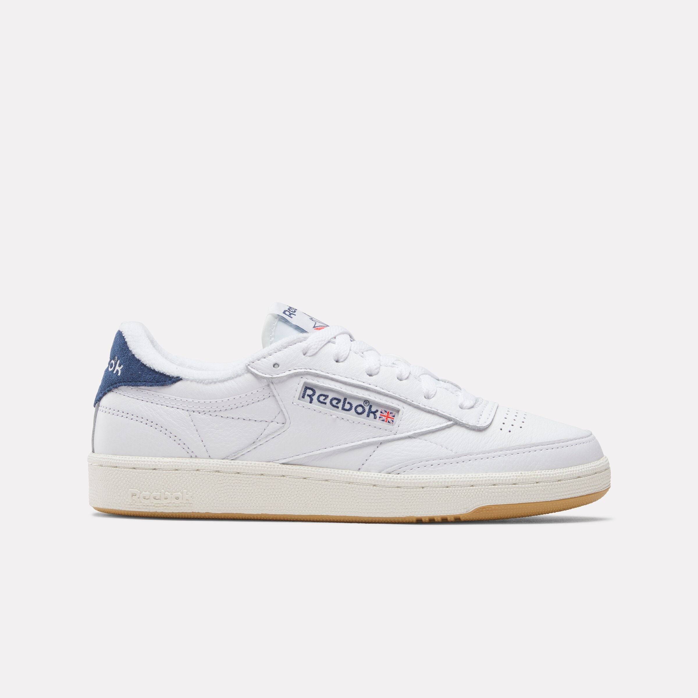 Reebok - Club C 85 Vintage Women's Sneakers, Woman, White/BatikBlue/Chalk, Size: 40.5