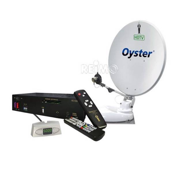 Satellitsystem Oyster 65HDTV Skew, Twin LNB.