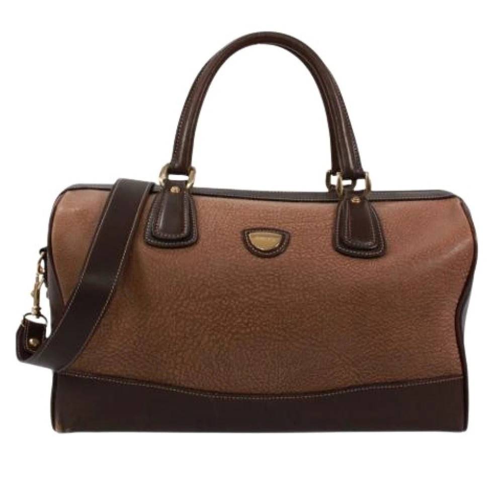 Gucci Vintage Pre-owned Boston Bag - Vintage - Dame - Brun - ONE SIZE - Læder
