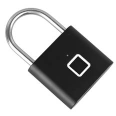 Smart Bluetooth-hänglås med Fingeravtryck - USB-uppladdningsbart Nyckellöst Vattentätt Biometriskt Elektroniskt Lås med Flera Upplåsningsalternativ och Nödupplåsningsdesign, TUYA