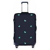YzgWjBhd Bagagefodral skydd, tryckt härlig blå bakgrund bagageöverdrag för resväska, bagageöverdrag passar 45–82 cm bagage, Vitt, Large