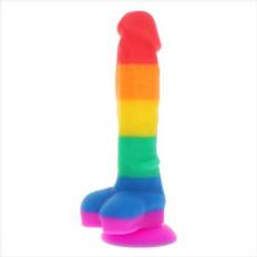 Rainbow Sugekop Dildo