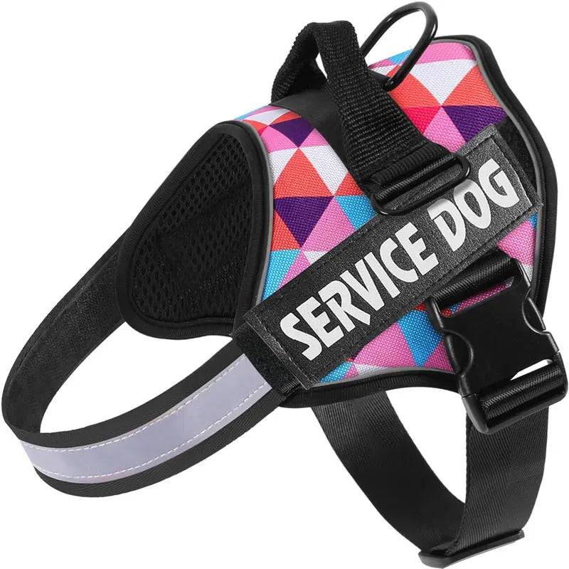 Chest Strap Dog Vest Harness | Quick-Release Buckle for Medium & Large Dogs - Triangle camouflage / XS（old） (XS（old）)