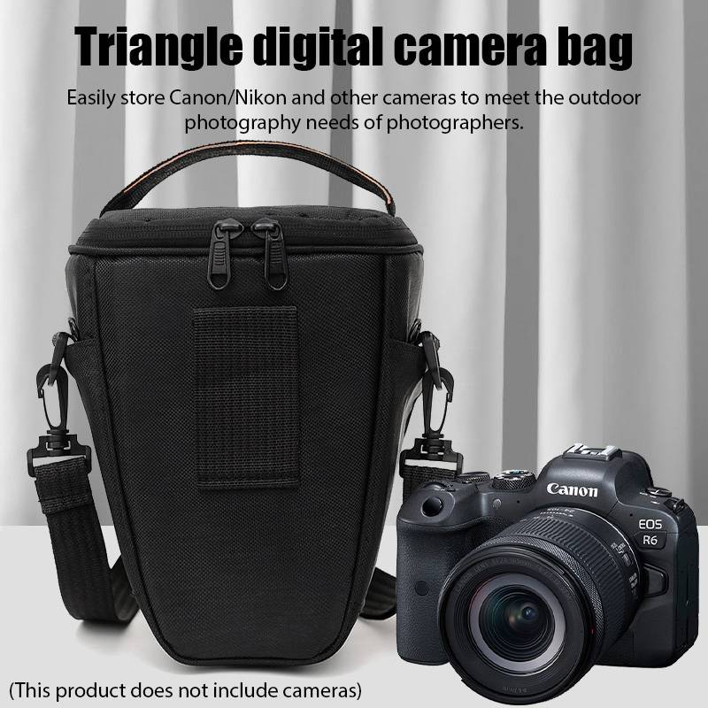 Camera DSLR Soft Bag Waterproof Camera Bag for Canon Nikon Sony SLR Nylon Photo Camera Sling Bag Shoulder Cross Digital Case