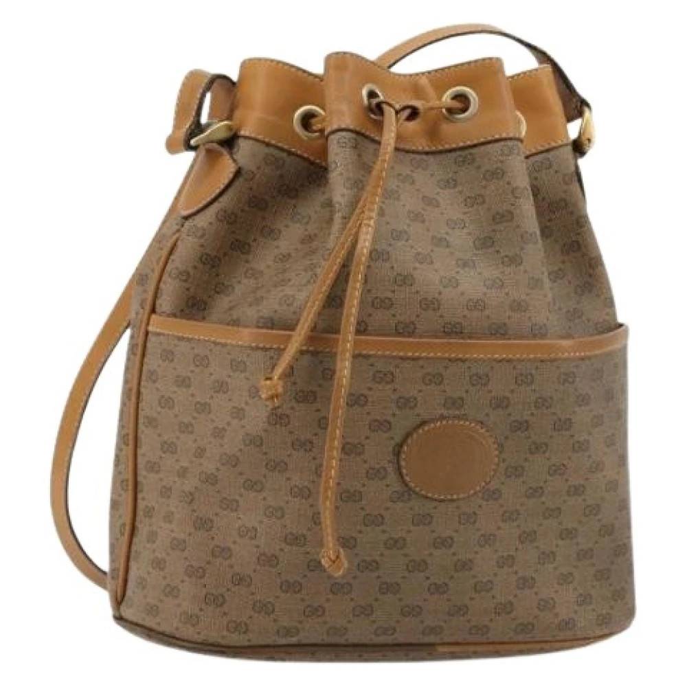 Gucci Vintage Pre-owned Plastic Bucket Bag - Vintage - Dame - Beige - ONE SIZE - Uld
