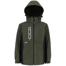 HEROCK Flexor softshelljacka till barn, Dark Khaki/Black (110/116)