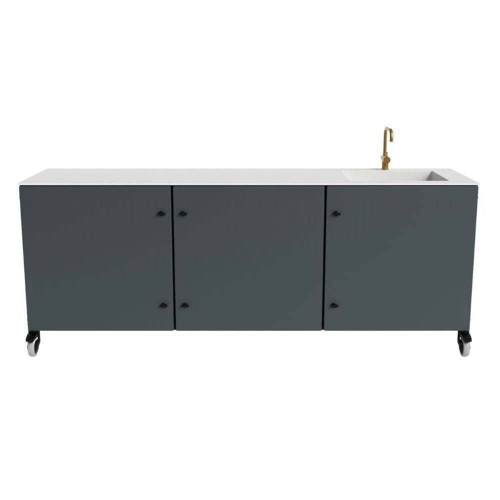 Norrvik 3 Moduler (inkl. vask) Højre Anthracite Grey