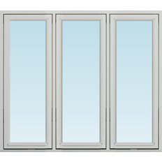 Svenska Fönster SF vridfönster  1280x1380mm 3-luft, insida trä utsida trä, 3-glas  (13x14)