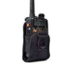 UAYESOK Liten radio påse hållare Walkie Talkie hölster bärväska säkerhetsbälte klämma påsar för Baofeng UV-5R UV82 888S Motorola TLKR pratar om Midland Kenwood tvåvägsradio