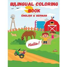 Bilingual Farm Animal Coloring Book - 9798851527708