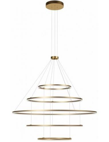 ORBIT Lysekrone i aluminium Ø150 cm 286W LED - Mat bronze