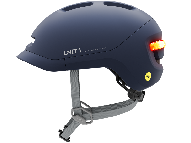 Unit 1 Neon Smart Mips Cykelhjelm, Blå, L (59-62cm)