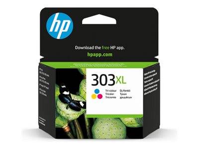 HP 303XL High Yield Tri-color Original Cyan, Magenta, Gul --> På fjernlager, levevering hos dig 02-08-2026