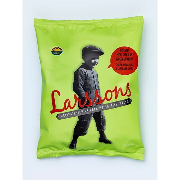 Chips Potatis grön sparris 125g