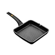 Braisogona Effektiv ribbad grillpanna, gjuten aluminium svart, alla spisar inklusive induktion.