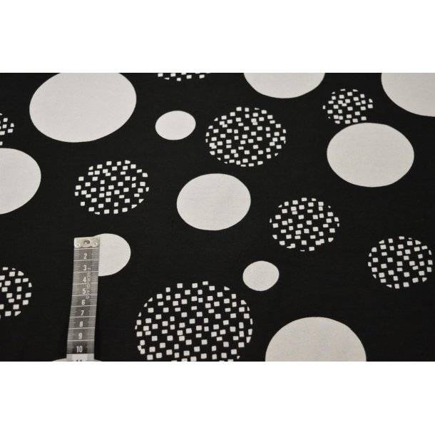 Viscose jersey m/store cirkler