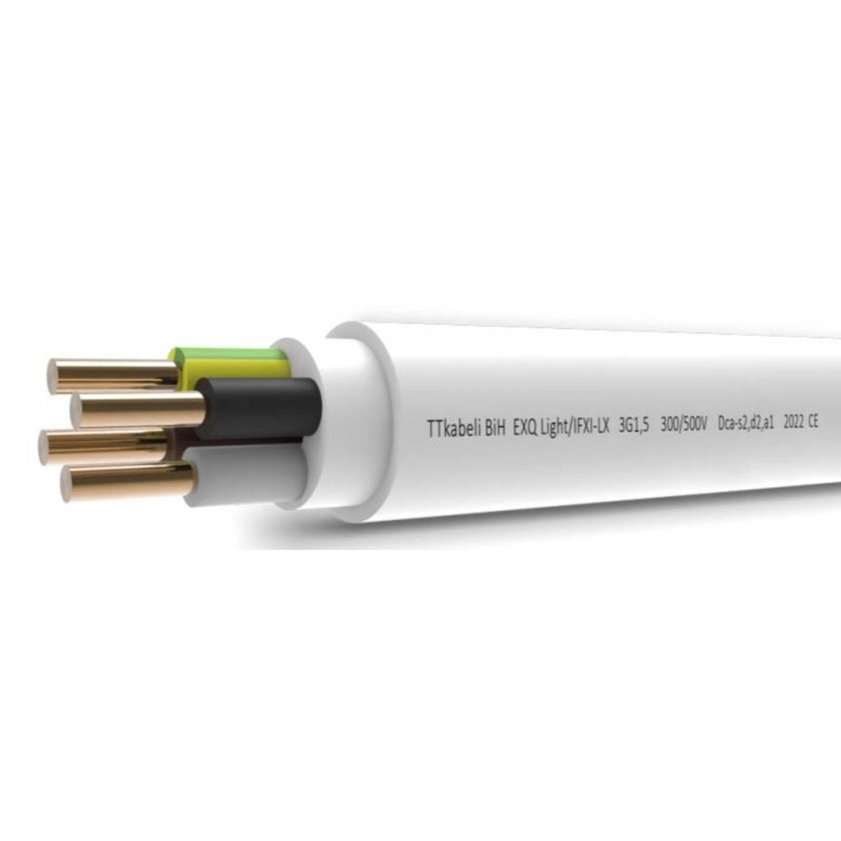 EXQ Light Elkabel 500V Dca (3G1,5 100m frp)