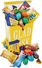 Påskbox 12 cm med Happy Easter godismix