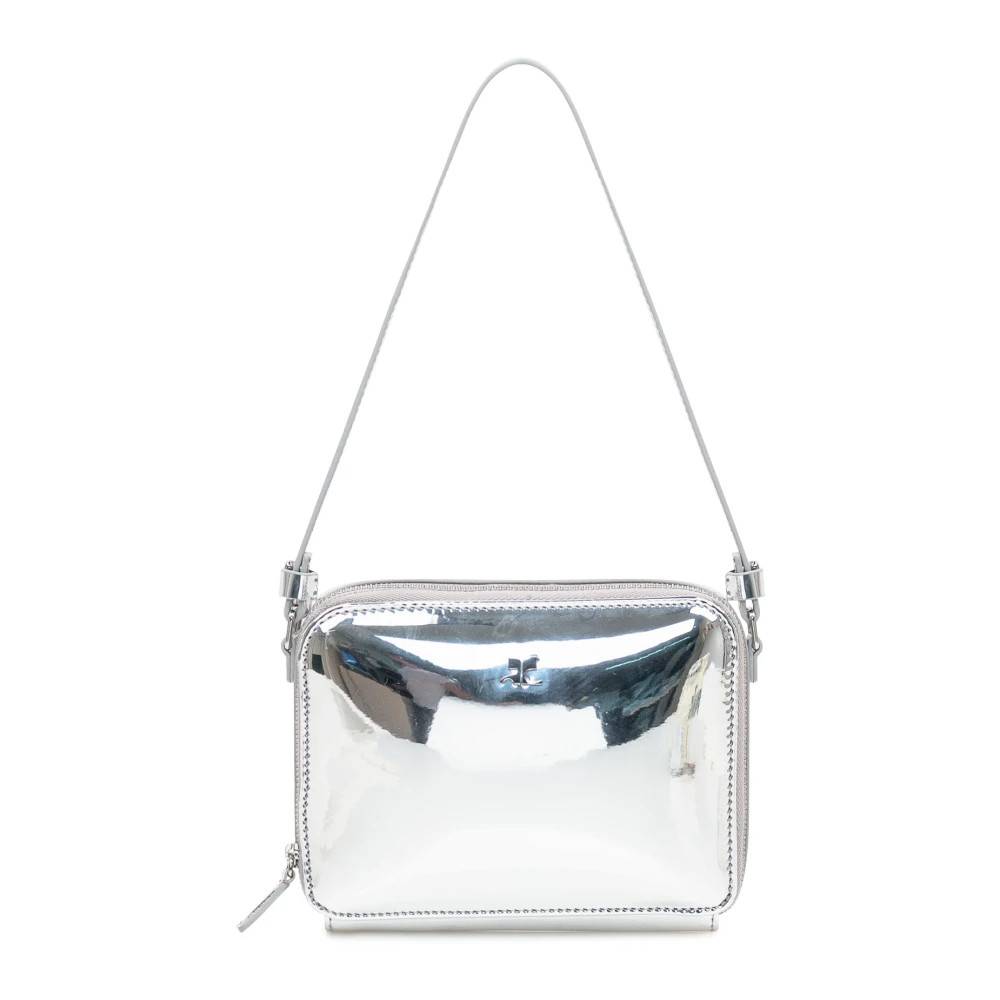 Courrèges Mirror Chained Cloud Bag - Tasker - Dame - Grå - ONE SIZE - Uld
