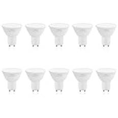 URing GU10 LED-lampa, 4,8W motsvarande 50W, 4 000K, neutral vit, GU10 LED-spotlampor 500 LM, icke-dimbar, AC230V, 120° breda balkar, ersätter halogenlampa för belysning, set med 10 st