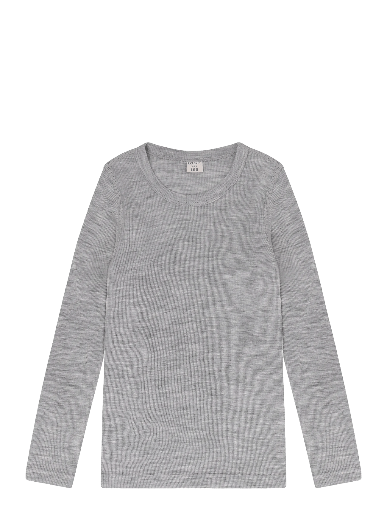 CeLaVi Blouse Ls - Solid - Grey - 130