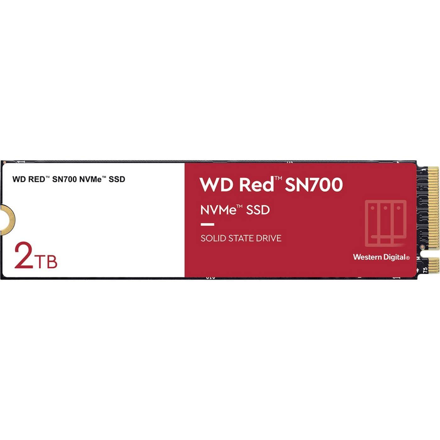 Western Digital Red™ SN700 2 TB Intern NVMe/PCIe M.2 SSD Pcle NVMe 3,0 x4 Box WDS200T1R0C