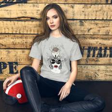 Brain Fried - Unisex t-shirt til Herre & Damer - mode rigtige t-shirts med sjove tryk & designs - Athletic Heather / M