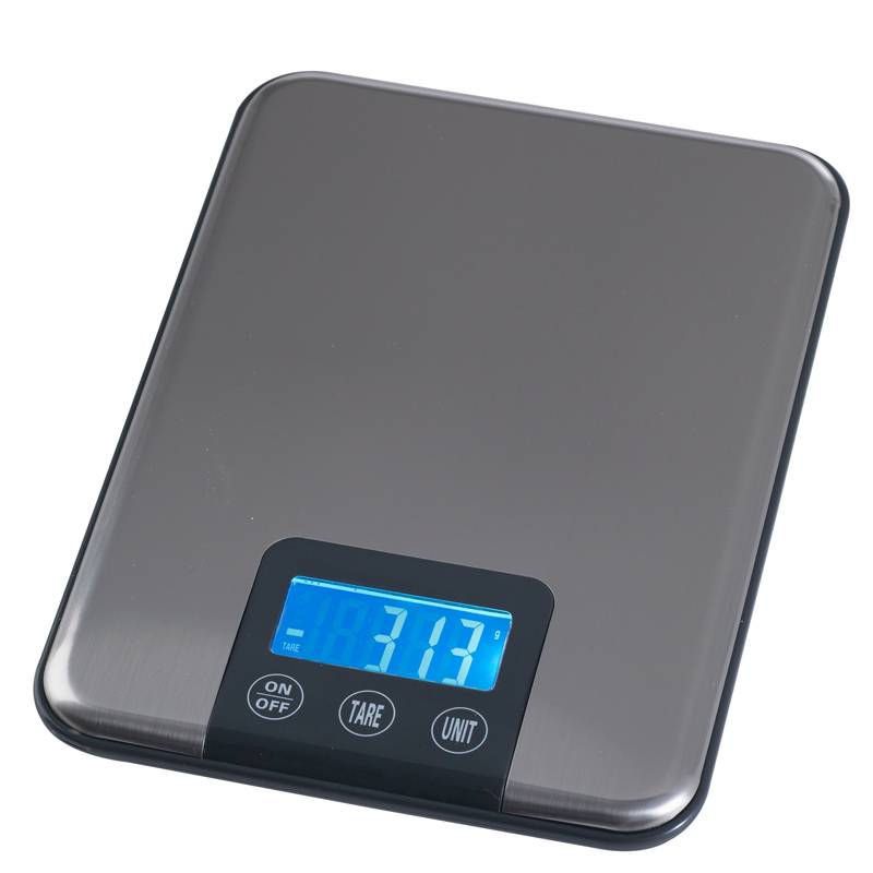 Elektronisk våg 5 kg 1 g delning platta 150 x 150 mm