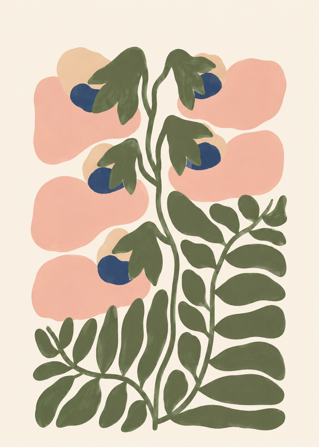 Botanical Harmony Poster - 13x18
