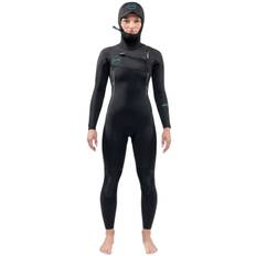 Dakine Mission 5mm Chest Zip Womens Hooded Wetsuit (8|Svart)