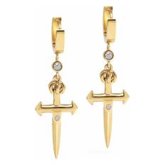 Nialaya, Accessoarer, Herr, ONE Size, Mens Skyfall Small Sword Earrings in Gold