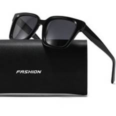 Luxury 2024 Square Acetate Sunglasses Unisex Trendy Fashion Sun Glasses