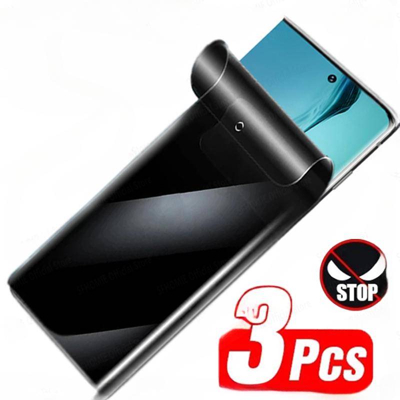 3st Anti Spy Hydrogel Film För Samsung Galaxy S22 S20 S24 S23 Ultra S10 Plus S21 FE Note 20 8 10 Ultra Privacy Screen Protector ren