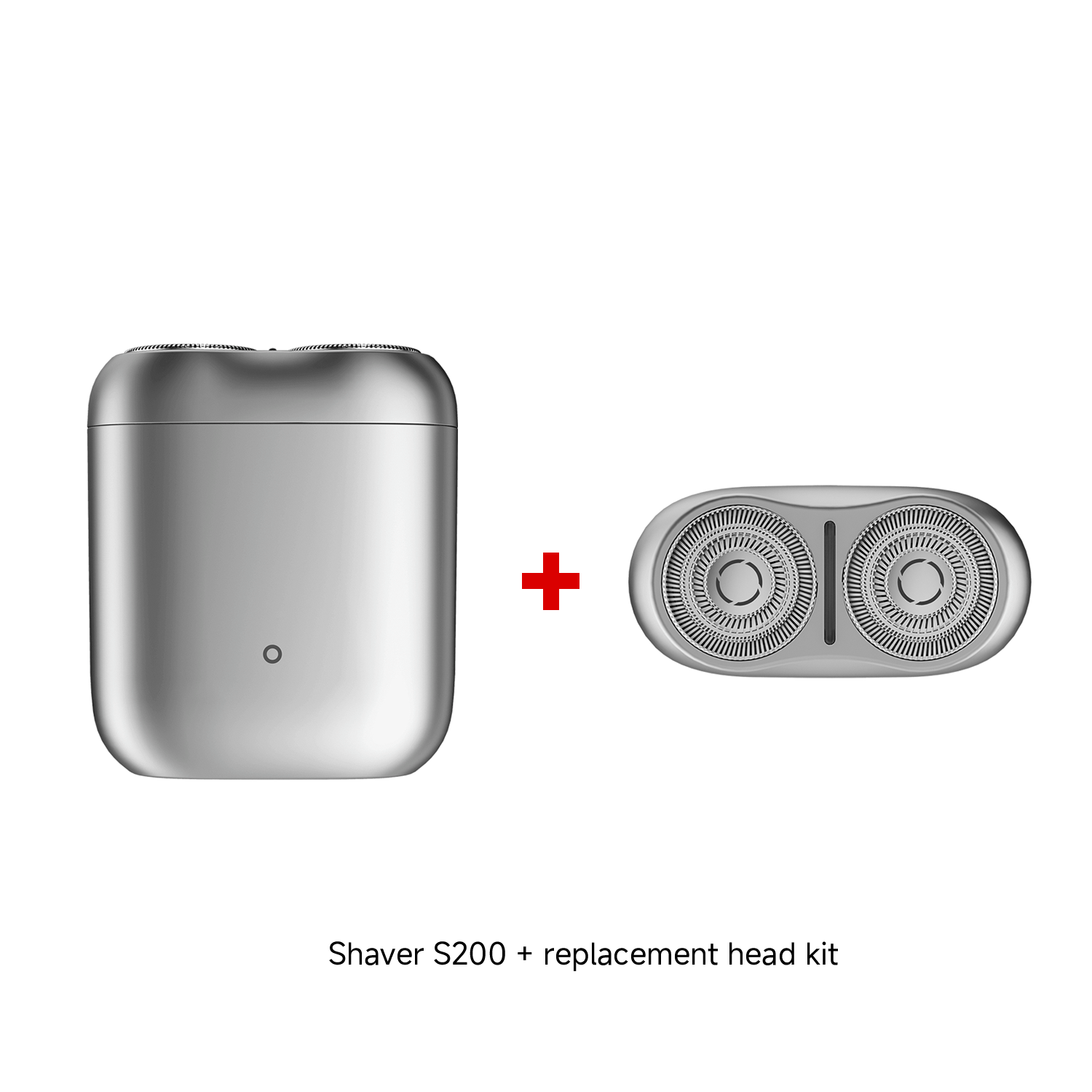 Xiaomi Electric Shaver S200 Gray+Replacement Head Bundle