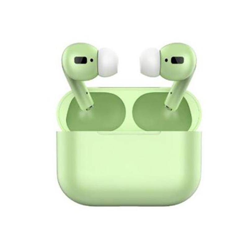 Trådlösa hörlurar Bluetooth 5.0 Färgglada hörlurar för IOS Android med mikrofon Touch Control Stereo Musik In-Ear HiFi Headset grön