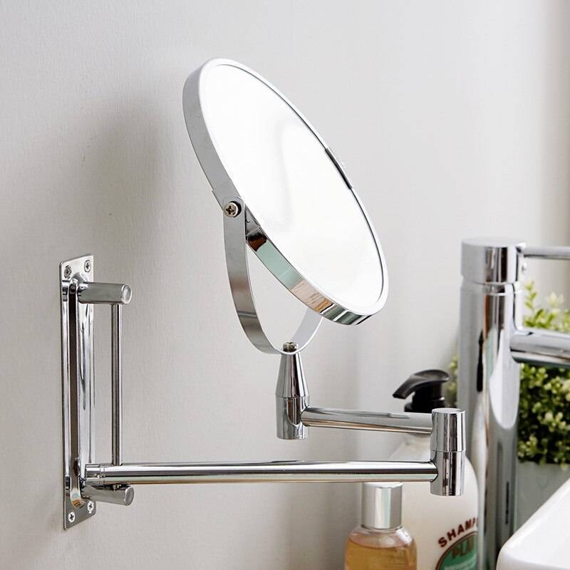 Spegel utdragbar 1 x 5x förstorande smart spegel makeup väggspeglar för vardagsrum badrum spegel skåp wj606