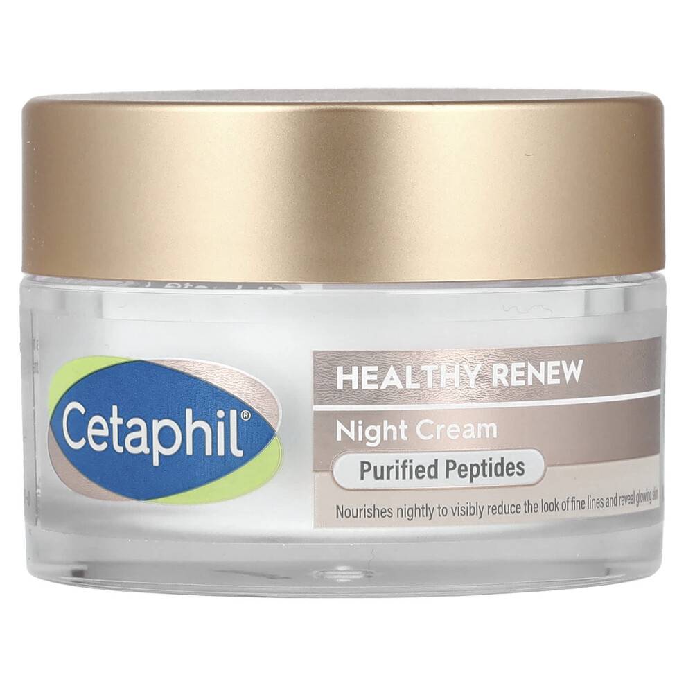 Cetaphil, Sund Fornyelse, Natcreme, Parfume Frit, 1,7 oz (48 g)