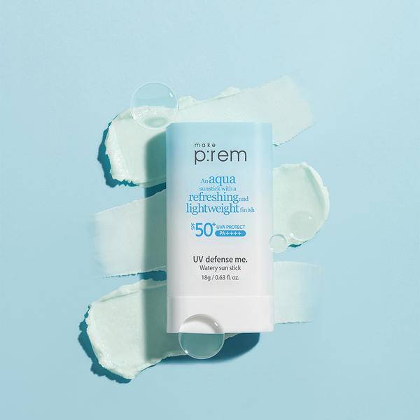 Make PREM UV Defense Me Watery Sun Stick 18gA sun stick that adheres to the skin the moment it touches.