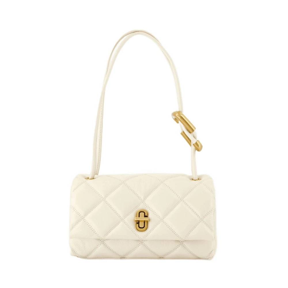 Marc Jacobs Quilted Mini Dual Skuldertaske - Tasker - Dame - Hvid - ONE SIZE - Uld