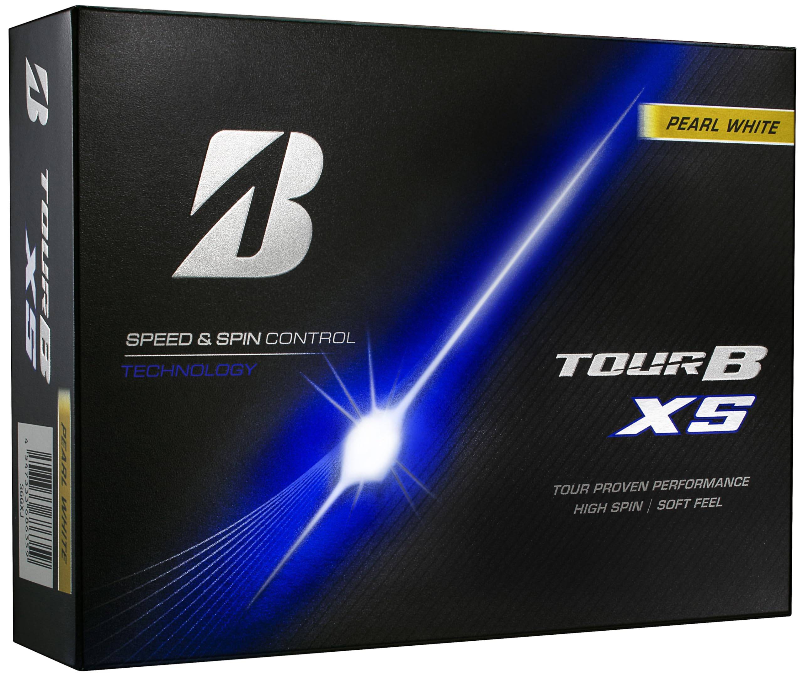 BRIDGESTONE TOUR B XS Golf 2026 12 Pearl S6GXJ Balls, Model, Balls, White,