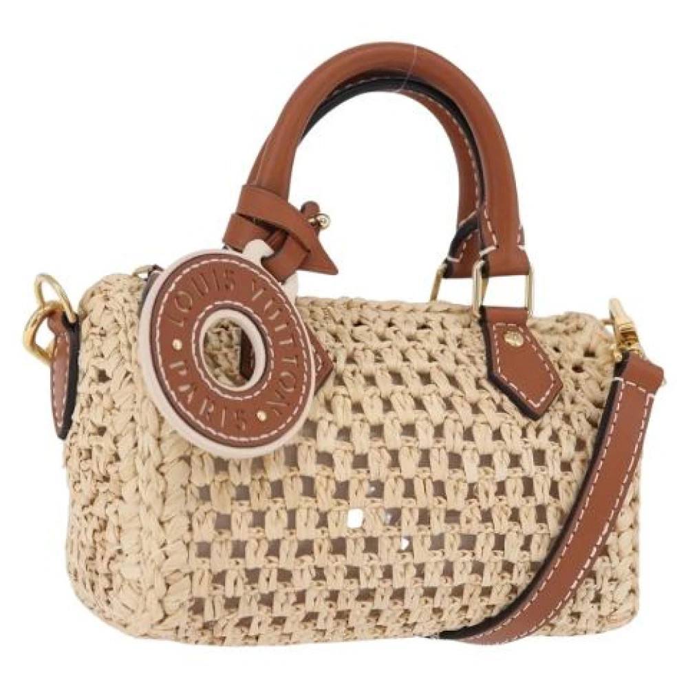 Louis Vuitton Vintage Pre-owned Rattan louis-vuitton-tasker - Vintage - Dame - Beige - ONE SIZE -