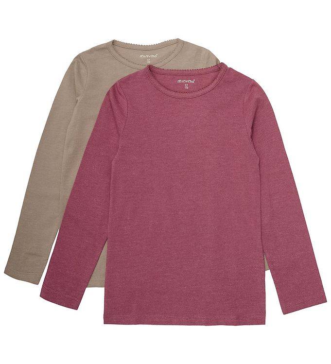 Minymo Bluser - 2-pak - Apple Butter - Minymo - 1 år (80) - Bluse