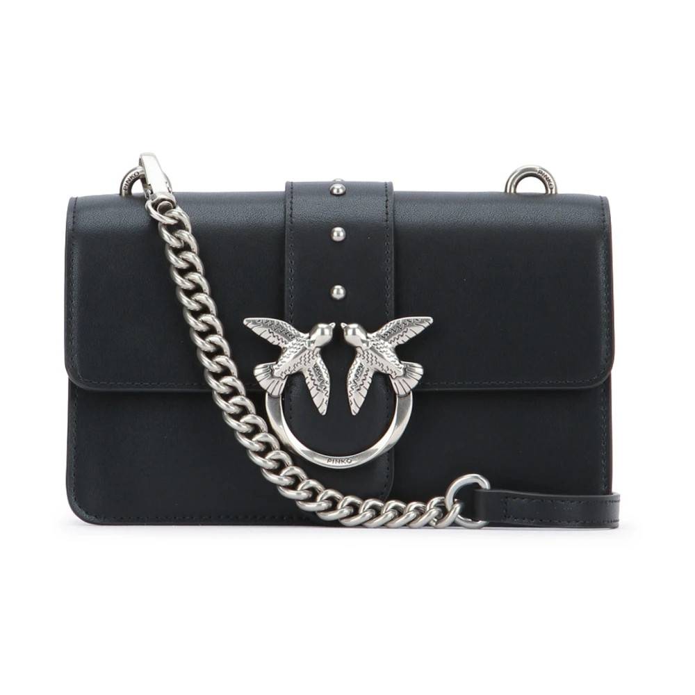 PINKO Love One Chain Shoulder Bag - Tasker - Dame - Sort - ONE SIZE - Uld
