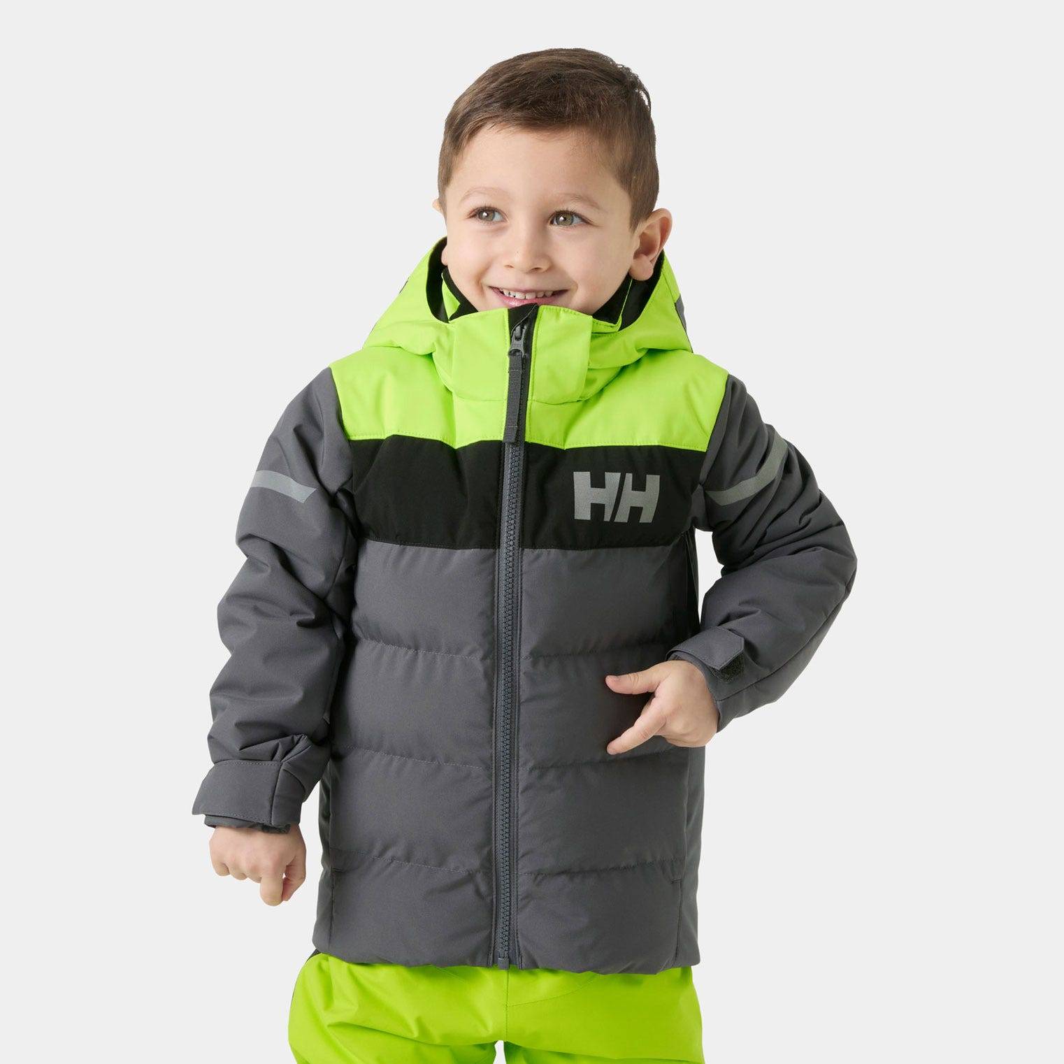 Helly Hansen Barn Vertical Värmande Skidjacka Grå 122 - Thunder Gre Grå