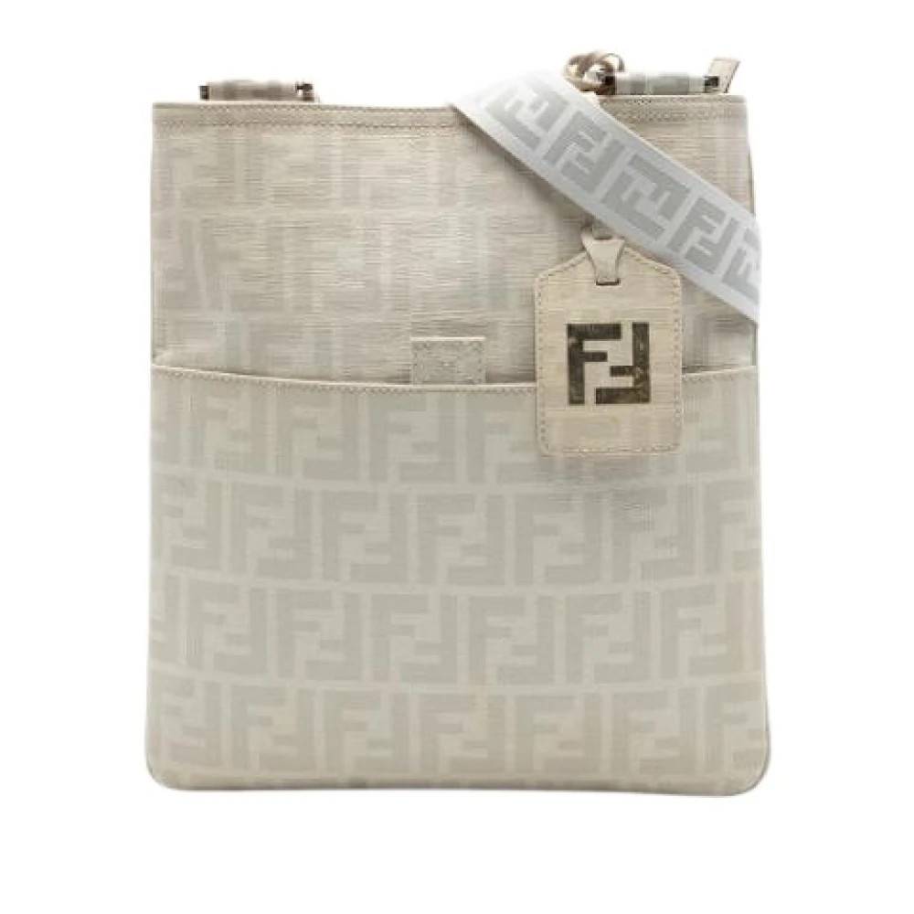 Fendi Vintage Pre-owned Nylon Crossbody Bag - Vintage - Dame - Beige - ONE SIZE - Nylon